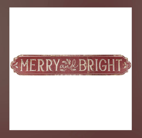 Wall Decor Christmas Merry and Bright