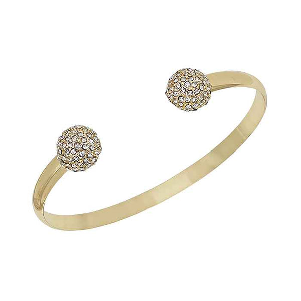 WH pave Ball Cuff Bracelet