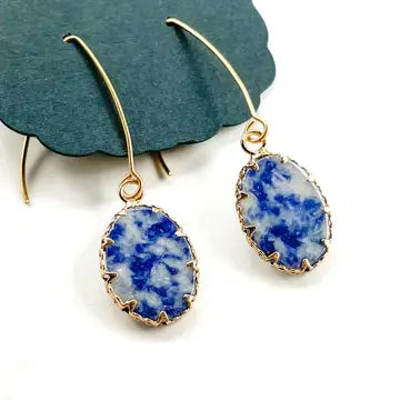 Earrings Worthy in Sodalite