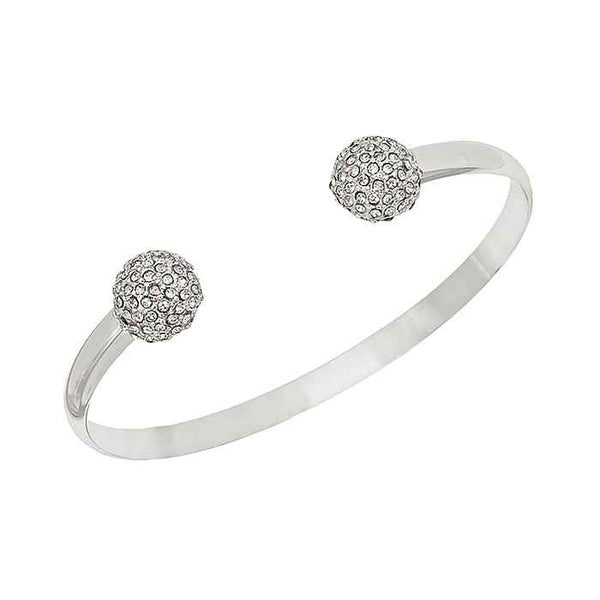 WH pave Ball Cuff Bracelet